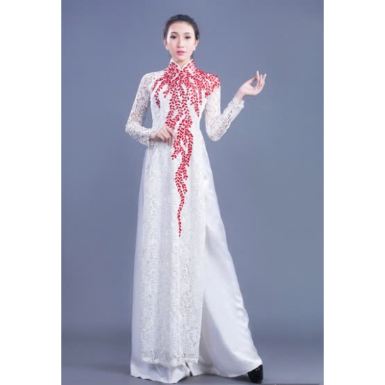 Áo Dài Đính Đá 